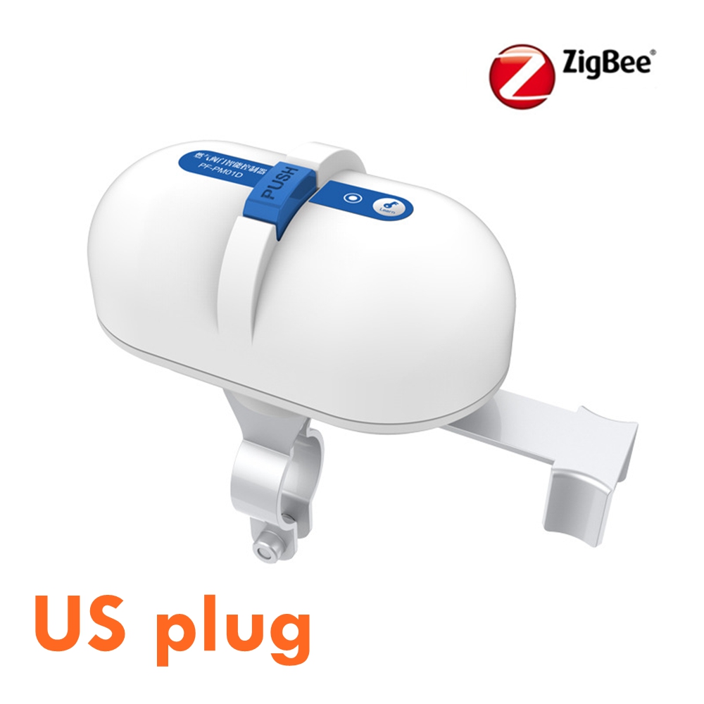 Tuya Smart WiFi Zigbee válvula de agua grifo jardín controlador de aspersor sincronización Control de voz válvula inteligente de Gas para Alexa Google: Negro