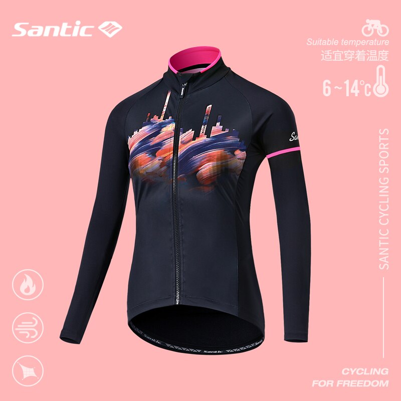 Jas Dames Winter voor hardlopen en fietsen Softshell Waterproof Thermal Fleece MTB (WJ802 Oranje-XS