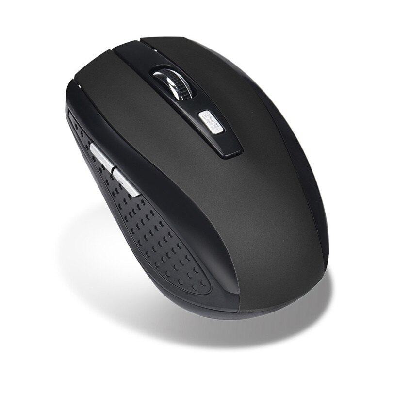 2.4GHz Wireless Gaming Mouse 6 Tasti Ricevitore USB Pro Gamer Mouse Per PC Del Computer Portatile Del Desktop Professionale Mouse Del Computer: Black