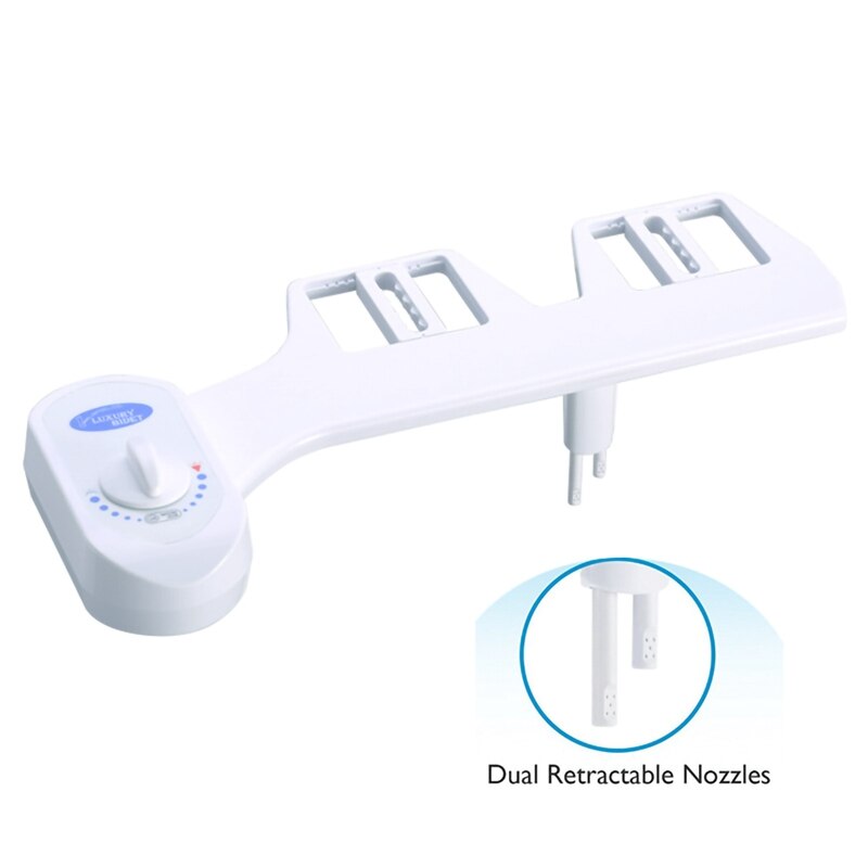 Smart toiletsæde bidet hoftevasker kropsrens intelligent toiletsprøjtepistol dobbelt mundstykke bidetsæde produkter til hjemmet badeværelse