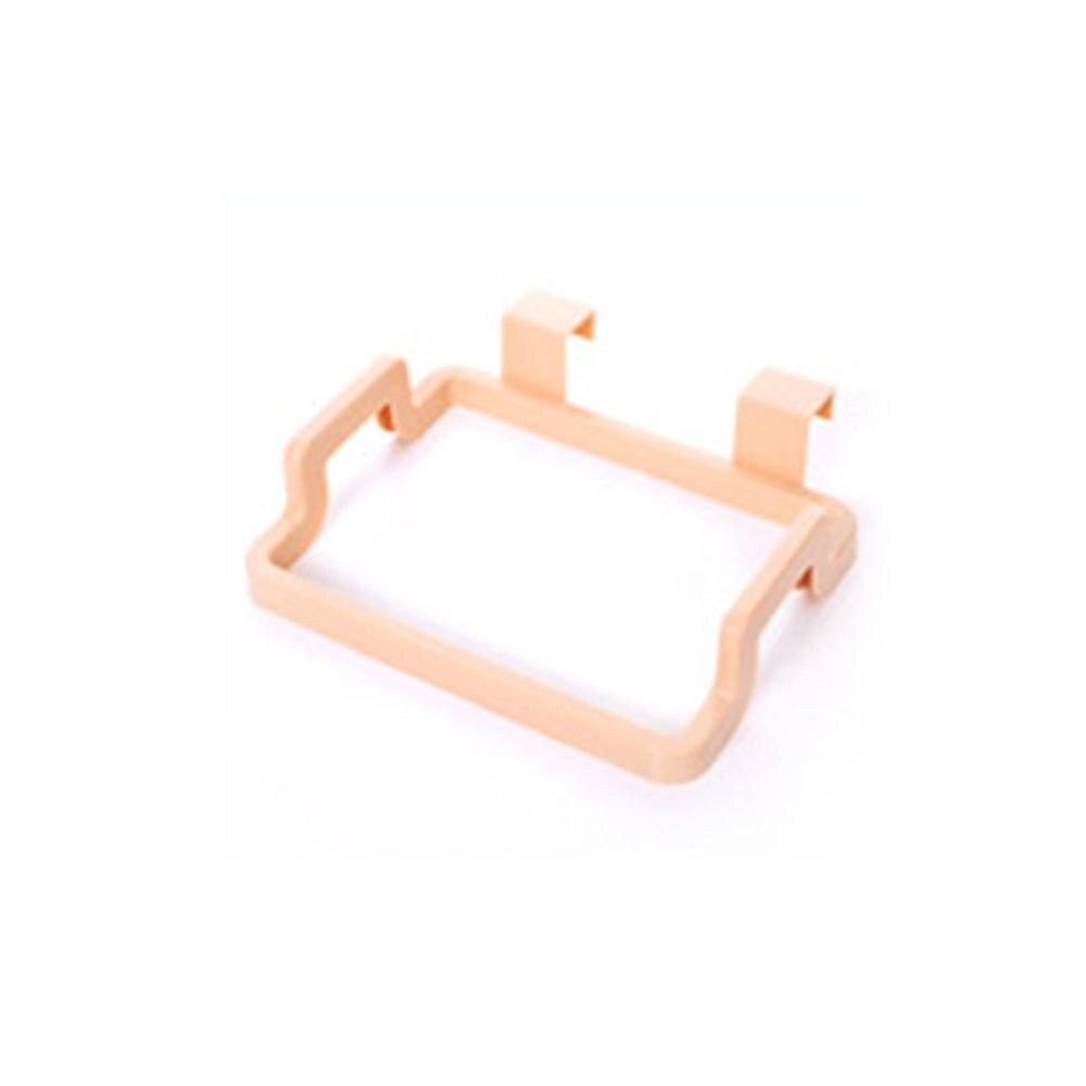 Solid hängande köksskåp skåpdörr baksida sopställning sopställning stil förvaring hink sopsäckar hängande hållare: Orange