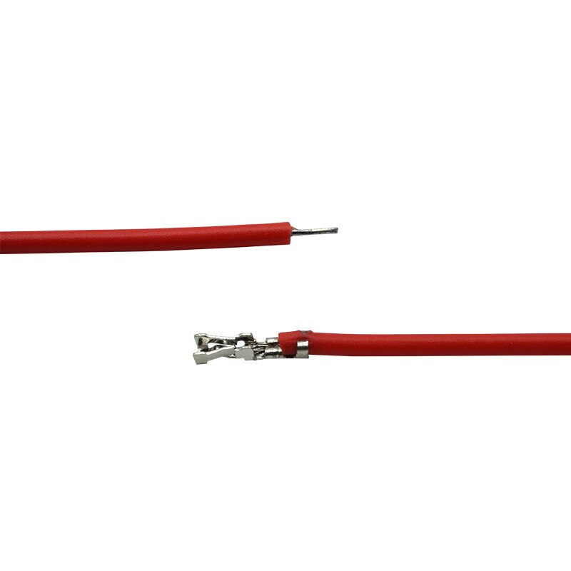 Cable Terminal DuPont 2,0, Cable de conexión electrónica de Color, 26AWG, individual estañado/doble cabeza, hembra Temrinal, 10/20 piezas lote