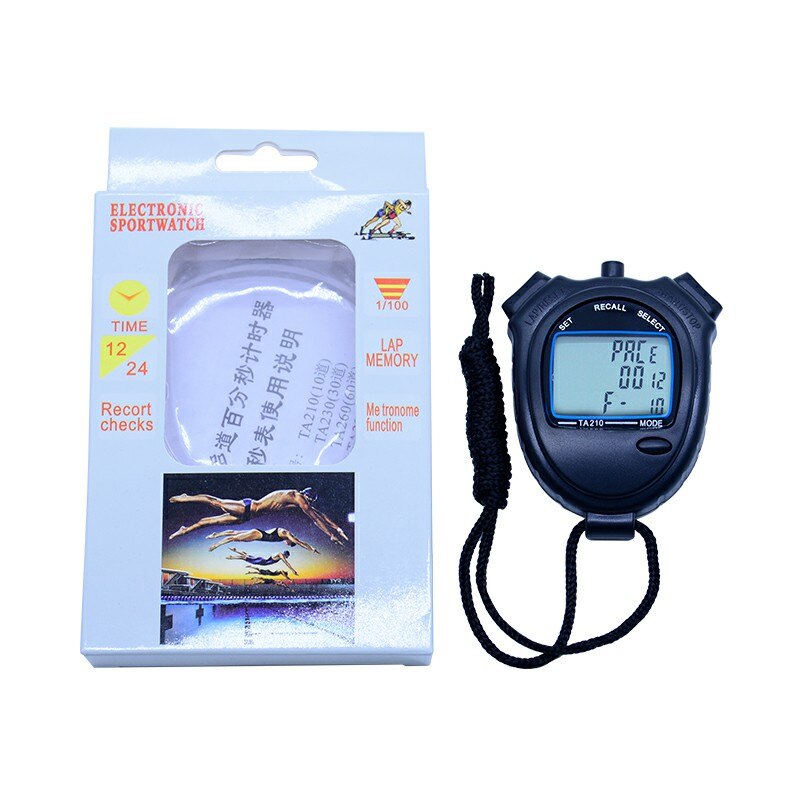 TA210 Sports stopwatch Three rows of 10 channels seconds counter Track and field sports stopwatch Running a timer