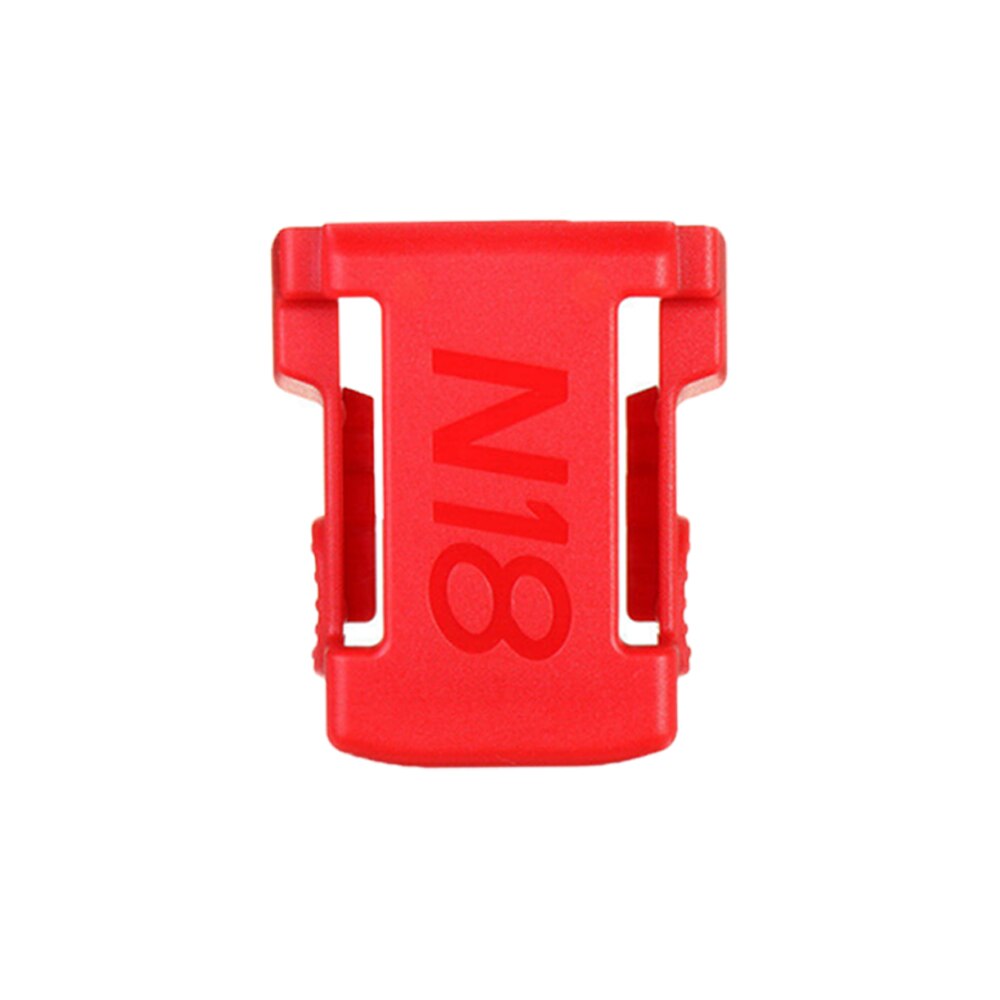 1/2/3Pcs Batterij Houder Voor Milwaukee Batterij Mount Dock Houder Fit Voor M18 48-11-1850 18V Mount Houder Cover Dock Clip: 1 pc red