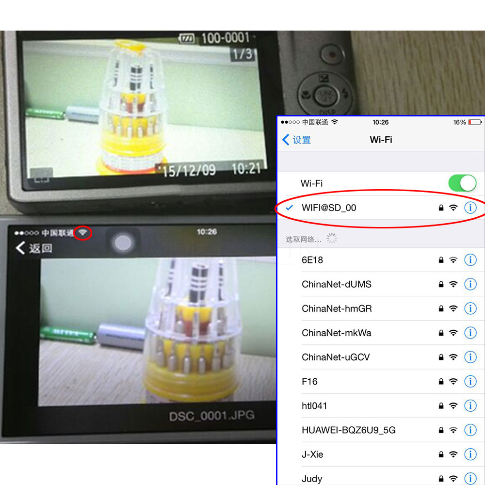 Micro sd tf naar sd kaart wifi adapter flash card converter overdracht wifi adapter voor ios voor android apparaat voor camera