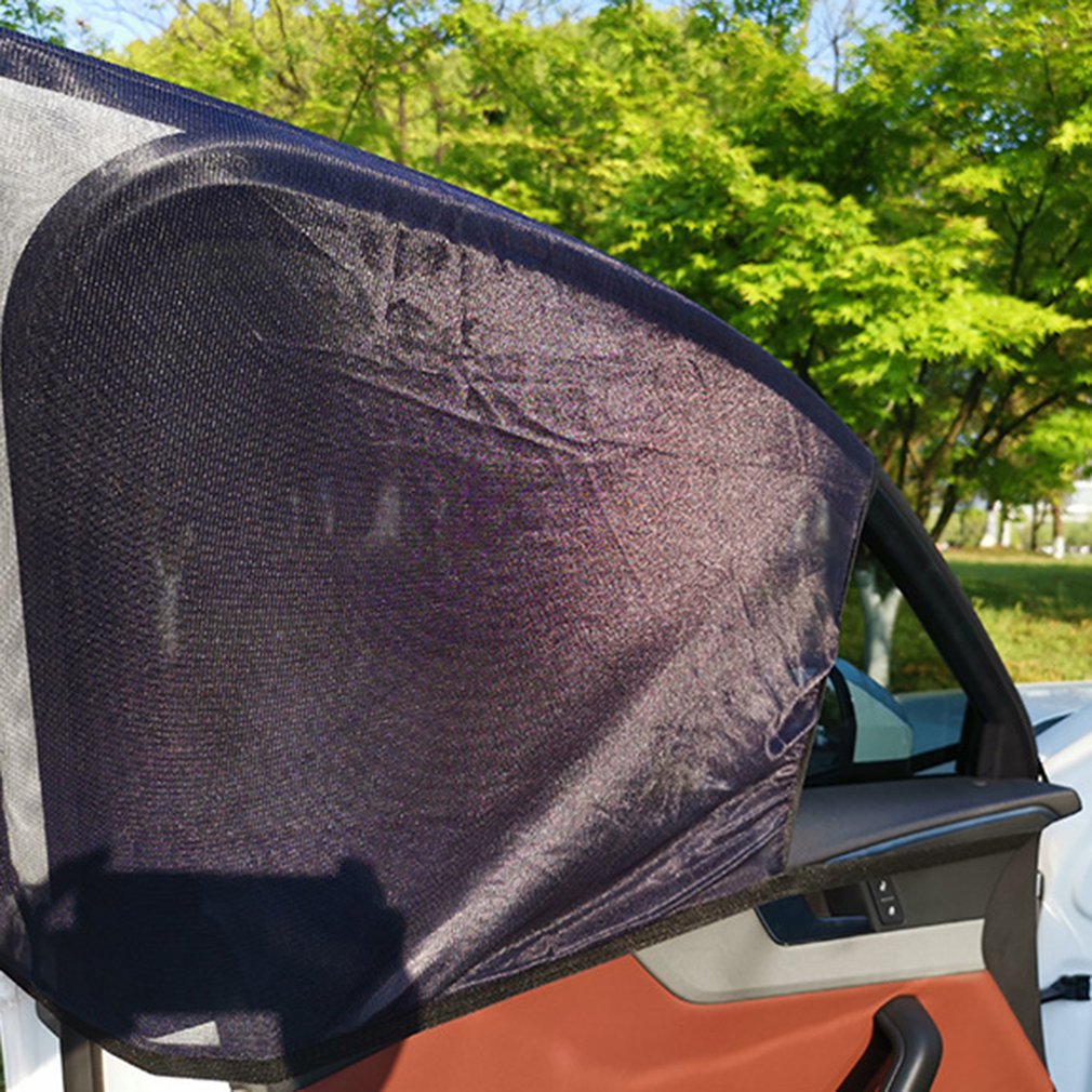 1 par bil uv -skyddsnät fönster insektsnät bil solskydd skydd netto anti insekt mygg utomhus camping