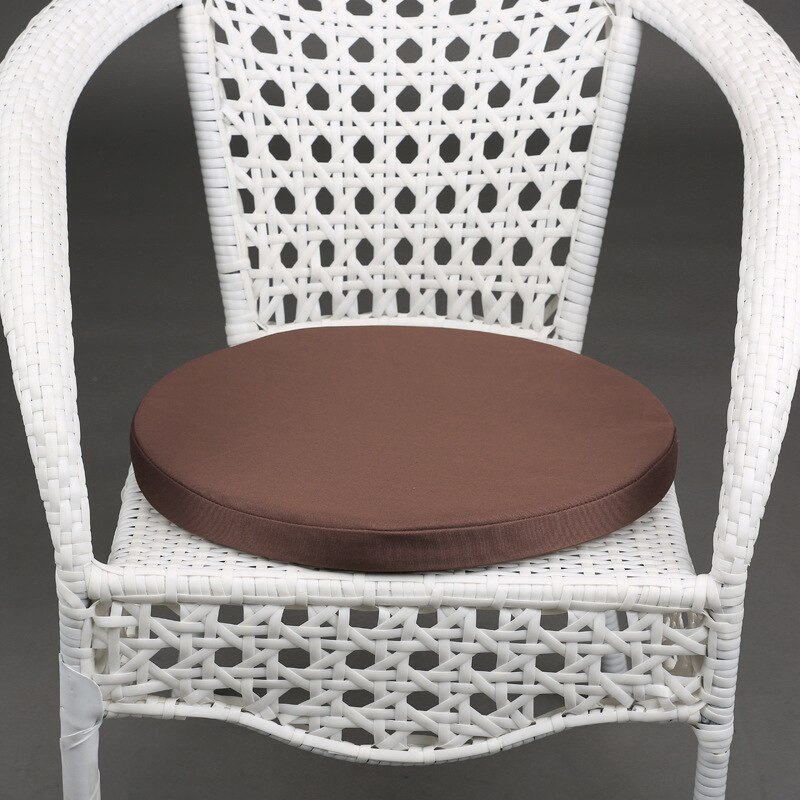 Outdoor/Indoor Round Waterproof Furniture Cushion with Filling Replacement Deep Seat Cushion for Patio Chair Bench 45cm: Coffee