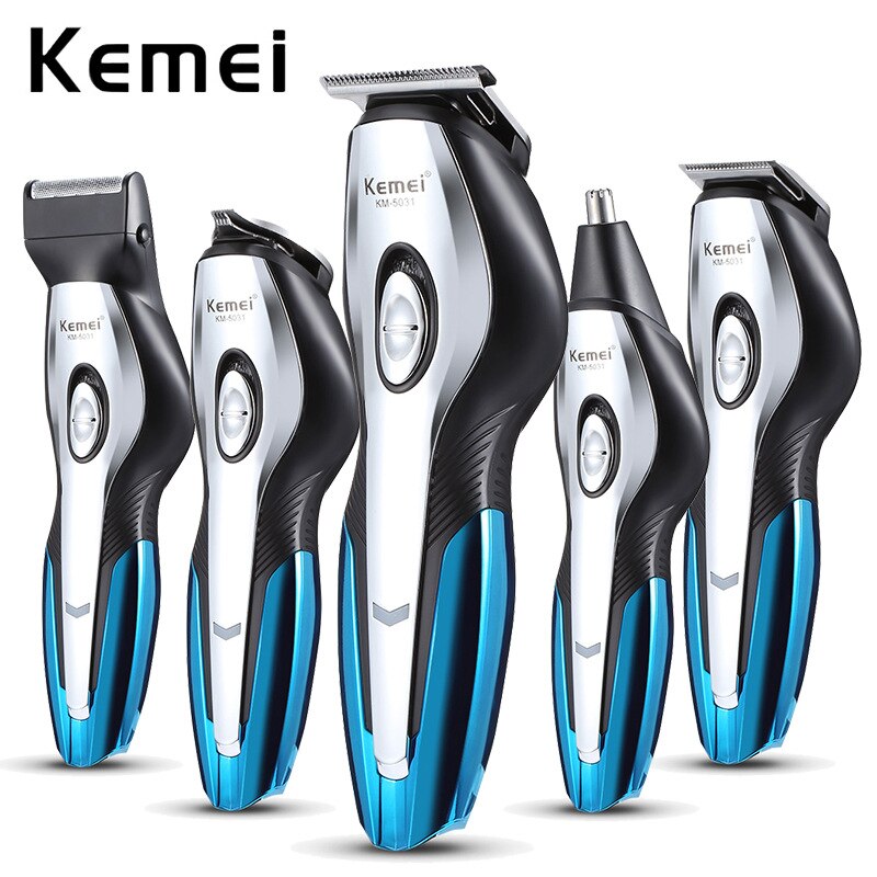 kemei hair trimmer KM-5031 electric hair clipper 11 in 1 haircut machine bald head oil head nose shaver beard razor rechargeable