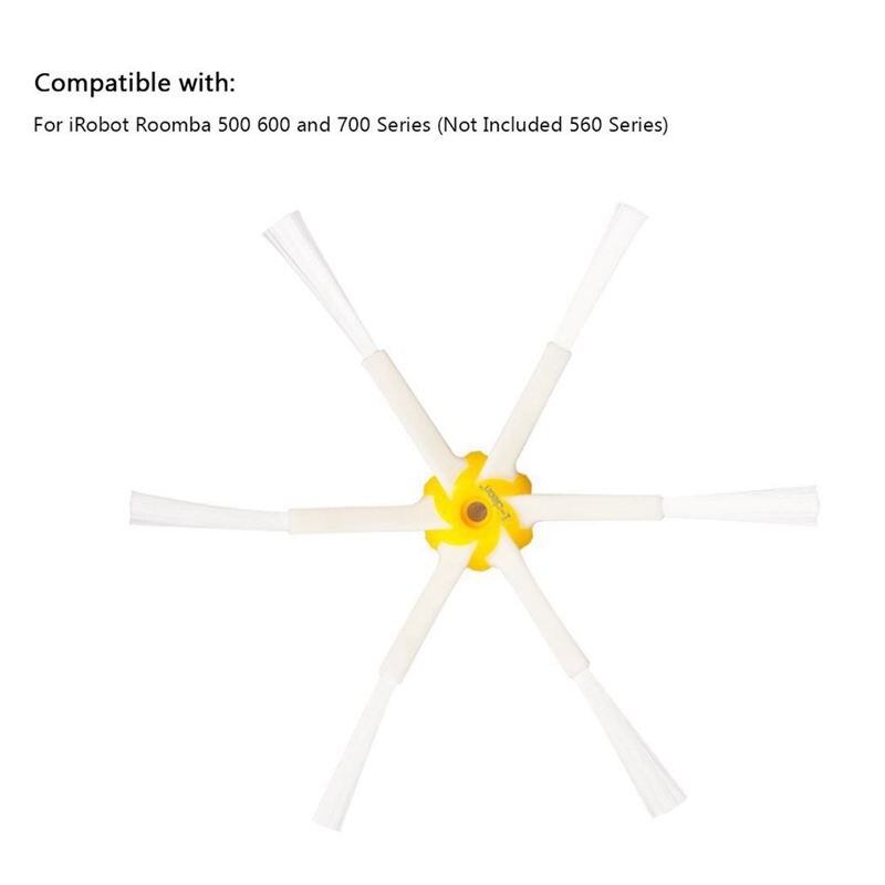 Seite Pinsel 6-bewaffnet &Ampere; Seite Pinsel 3-bewaffnet für iRobot Roomba 500 600 700 Serie 550 560 630 650 760 770 780 Staubsauger Zugriffs