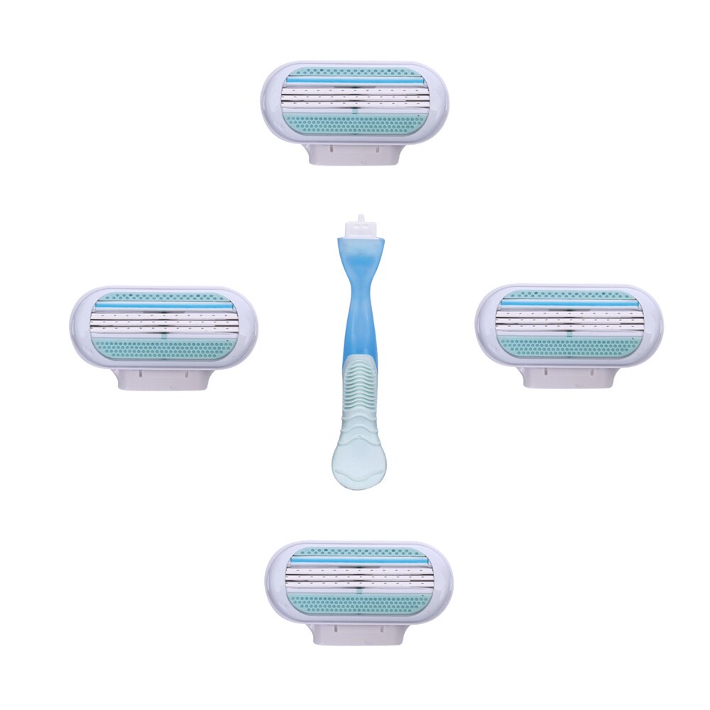 Beauty Safety Razor Blade Shaving Blades Female Sharpener 3 Layer Woman Razor Blades Head Suitable for Venuse Face care