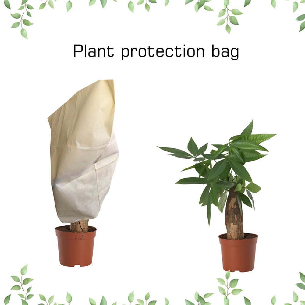 Sac de Protection de jardin arbre d'hiver housse de Protection Non-tissé végétation antigel plante cordon arbuste veste froide