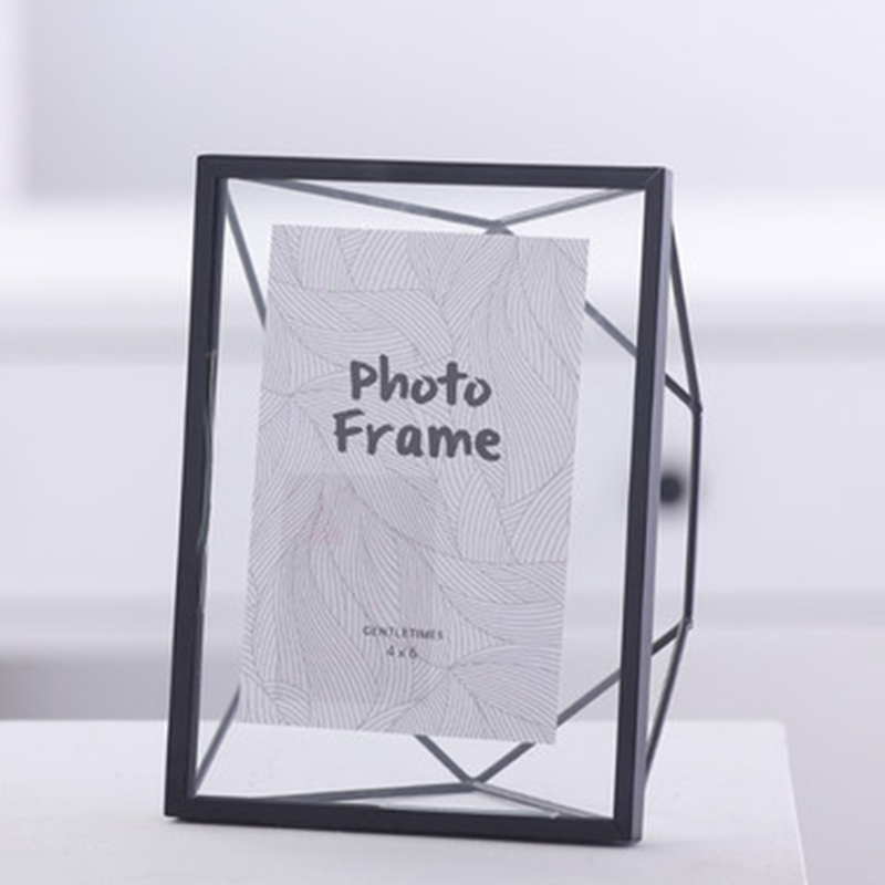 Simple Nordic Metal Photo Frame Wrought Iron Painting Picture Poster Bracket Ornaments DIY Family Decorative Y5JC