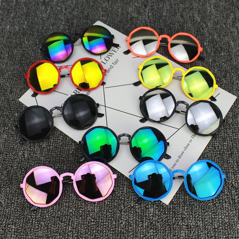 Baby Zonnebril Mode Kinderen UV400 Frame Outdoor Kids Zonnebril Cool Kleurrijke Reflecterende Glazen Driver Bril