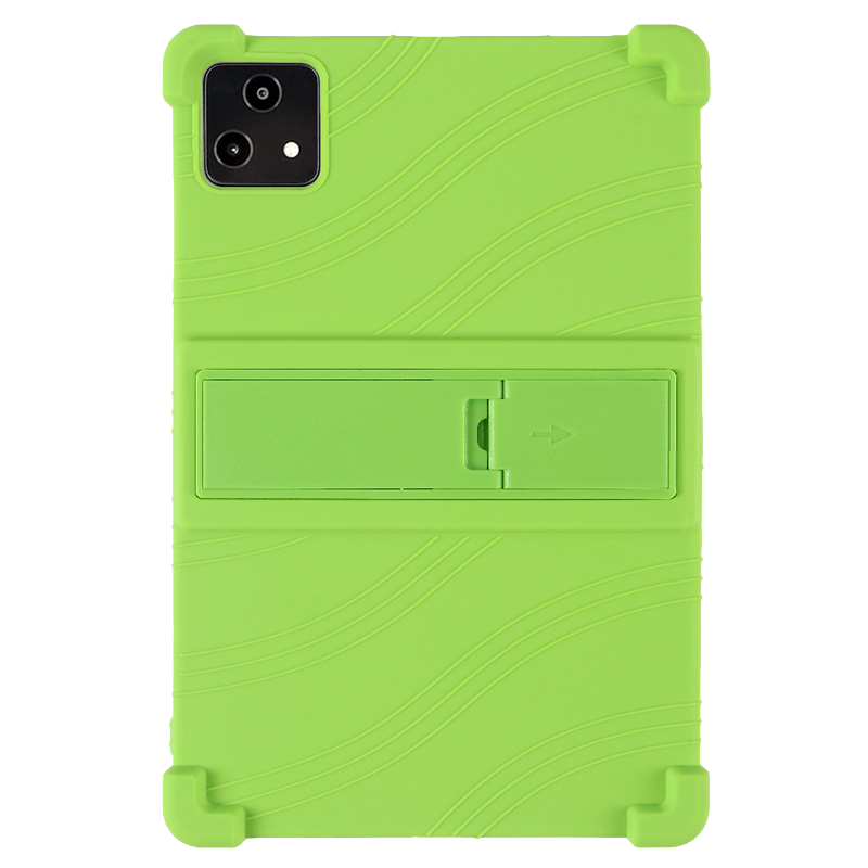 For T-Mobile REVVL TAB 5G Case 10.36Inch resistant silicone protective case Adjustable stand Children's tablet full edge so: green