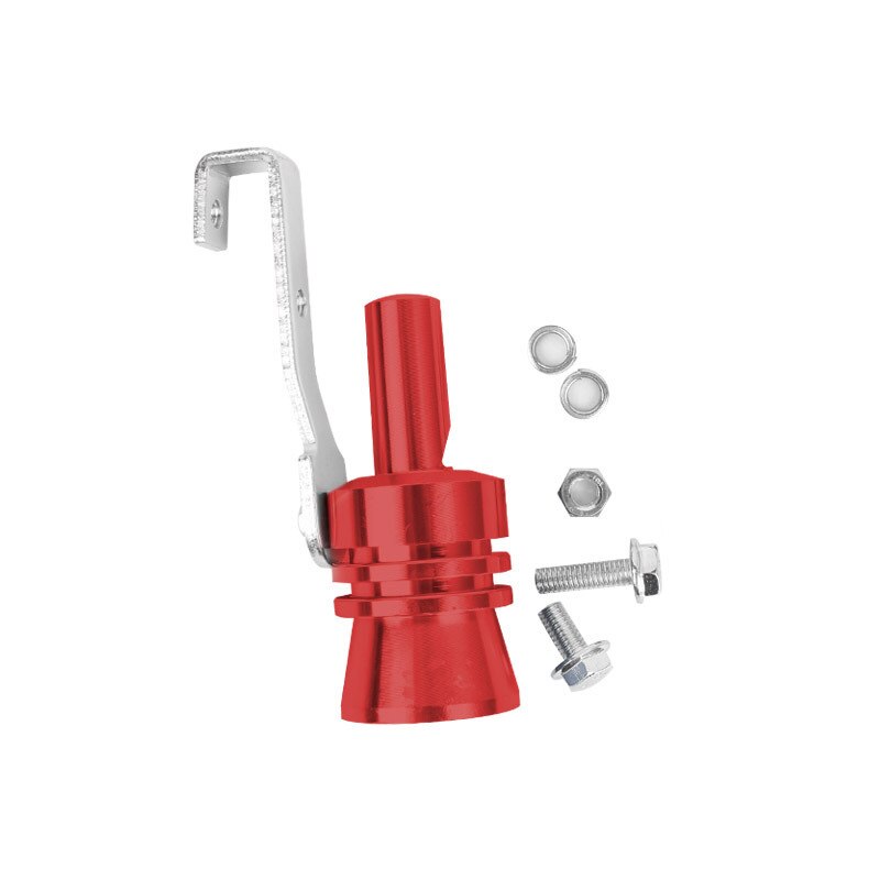 Simulateur de son universel pour voiture, sifflet de Turbo, dispositif de rénovation de véhicule, tuyau d&#39;échappement, son de Turbo, silencieux de voiture: Red