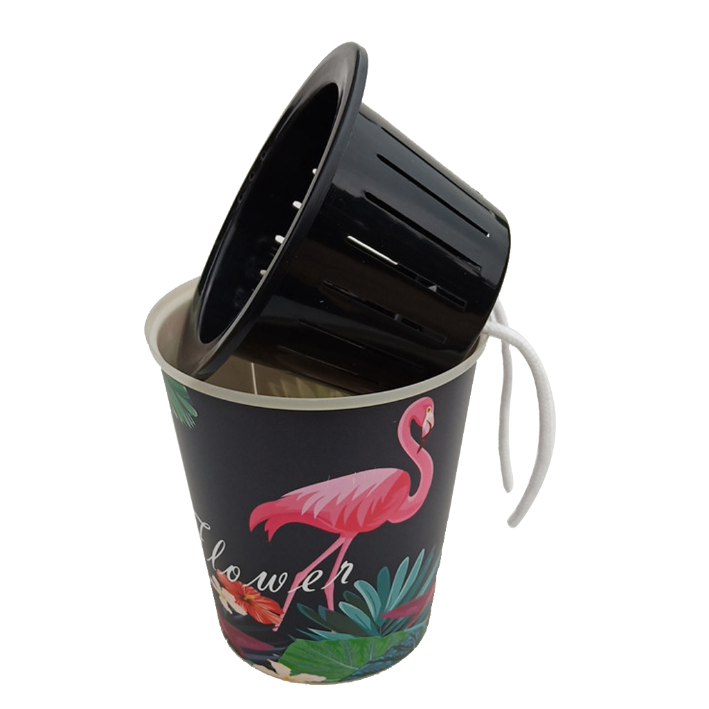 Self Watering Planter Wicking Pots for Indoor Golden Ivy, African Violet, Ocean Spider Plant, Orchid