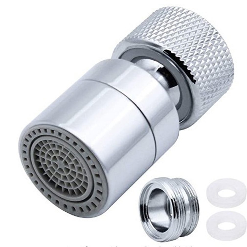 360 gegree Swivel Tap Water Saving Faucet Brass Adjustable 2 Modes Kitchen Bathroom Faucet Bubbler Filter with Nozzle Adapter