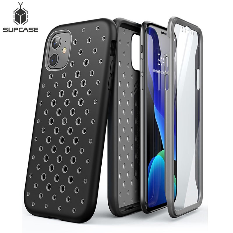 For iPhone 11 Case 6.1" ) SUPCASE UB Sport Premium Hybrid Liquid Silicone Rubber + PC Cover With Built-in Screen Protector