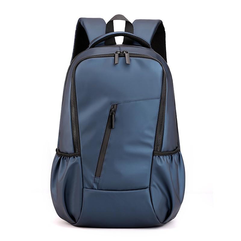 Waterdichte nylon herenrugzak 15.6 inch laptoprugzakken heren schooltassen lichtgewicht rugzak mochila: Blauw