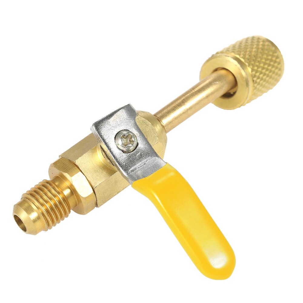 3pc R410A Refrigerant Valve AC Charging Hoses Brass Straight Ball Valves for Refrigeration Manifold Gauges Mayitr