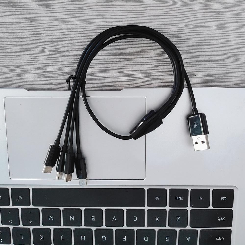 50cm 4 in 1 USB type C charger cable power 4 type c devices at once