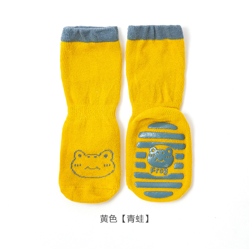 Children Baby Girls Leg Warmer Knee High Socks Cotton Cute Socks Kid Spring Clothing for Boy Unisex Toddler Cartoon Socks: yellow / (1-3years)