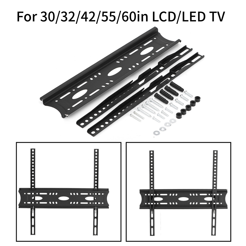 Tv väggfäste maxad belastning 50kg inte löst för 30/32/42/55/60 tum lcd/led tv-hållare stöd bildskärmsfäste enkel installation