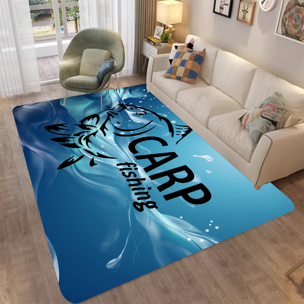 Nash Fishing Logo Deuringang Antislip Badkamermat Kinderkamer Slaapkamer Decoratie Balkon Antislip Deurmat Woonkamer: 40x60 + 40x120CM / WHITE