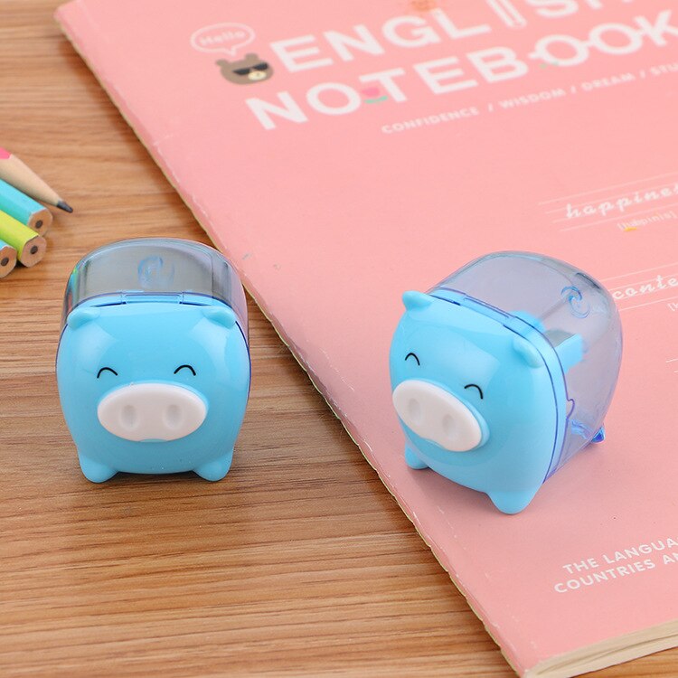 Puntenslijper Leuke Leren Briefpapier Puntenslijper Creatieve Student Award Mini Piggy Puntenslijper