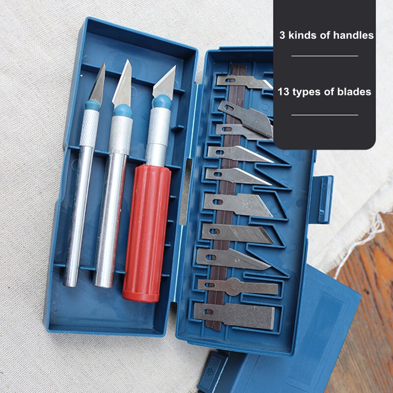 Pottery Carving Knife Set Can Be Exchanged Knife Head Finely Carved Pottery Clay DIY Ceramic Making Repair Blank Sculpture Tool