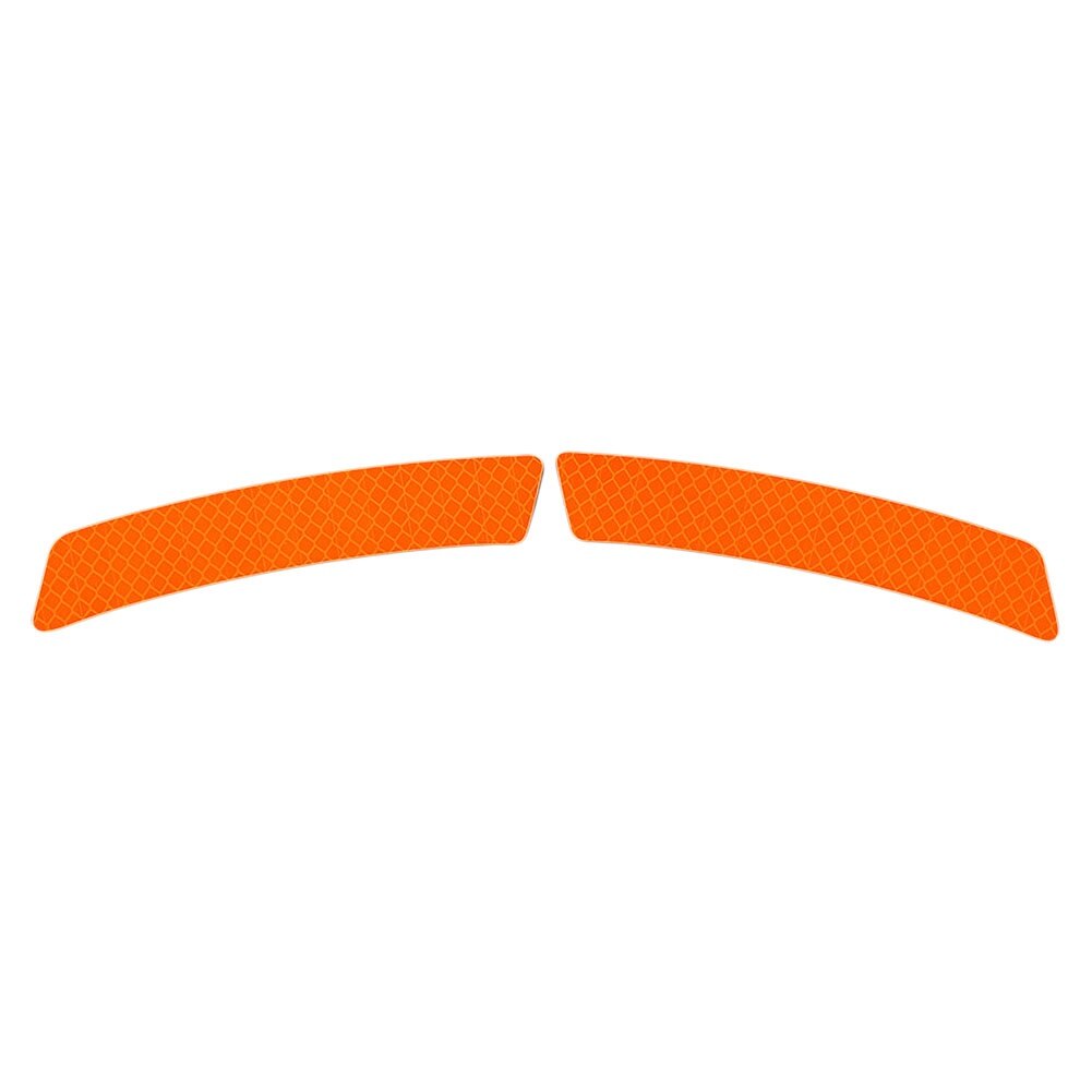 1Pair Car Exterior Accessories Adhesive Reflective Tape reflective strip Emergency sign Reflector Reflective tape Car sticker: Orange