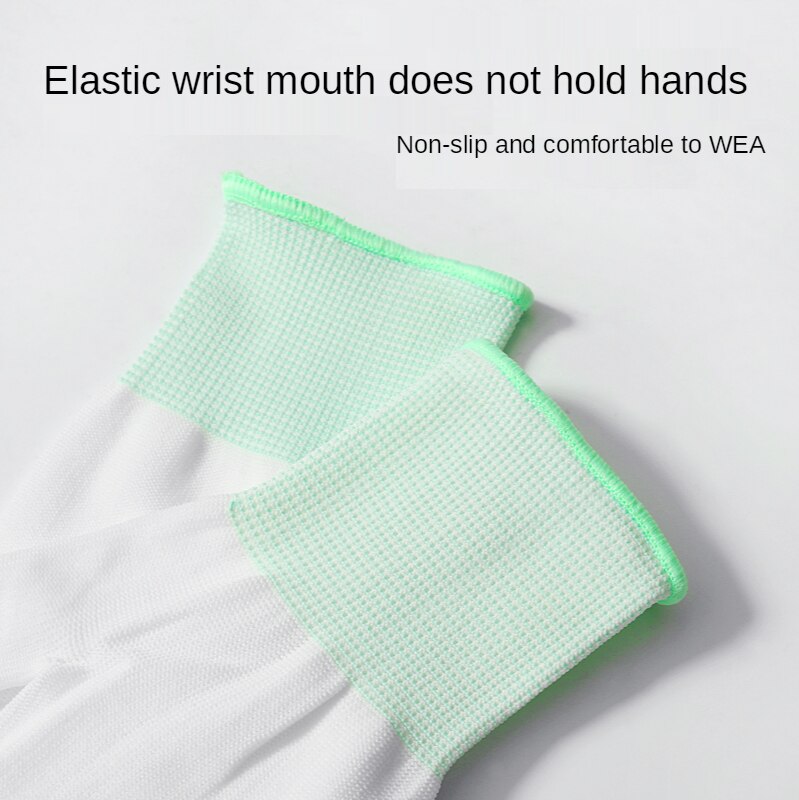 10 pares de guantes de trabajo de revestimiento de seguridad de nitrilo PU guantes con palma revestida guantes de trabajo mecánicos tienen certificado CE EN388