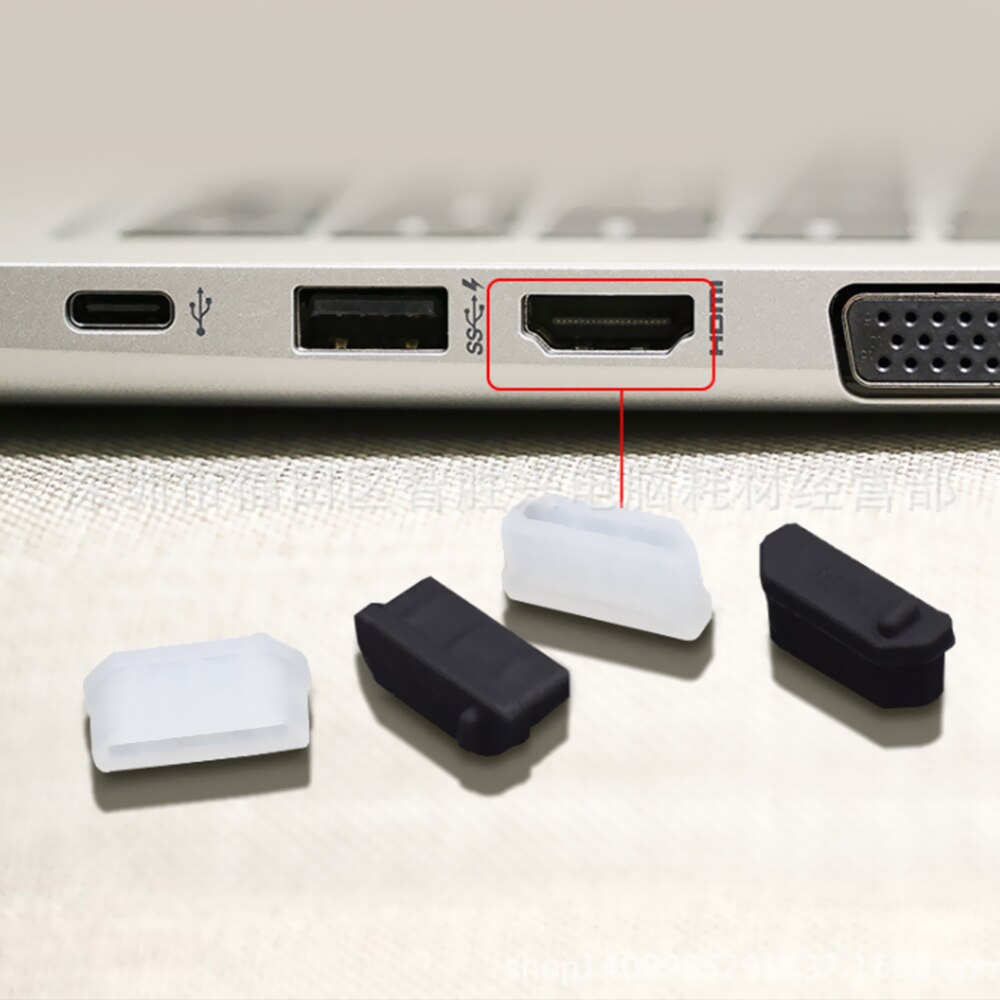 10PCS HDMI-compatibele Stofkap - Siliconen Vrouwelijke Poort Protector Cap