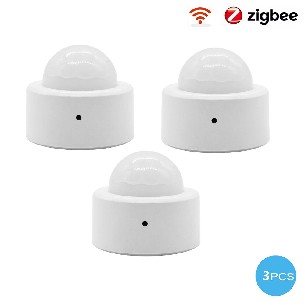 Tuya Smart Zigbee Pir Human Body Motion Sensor Draadloze Infrarood Detector Security Inbreker Huis Alarm Compatibel Smart Leven App: 3PCS