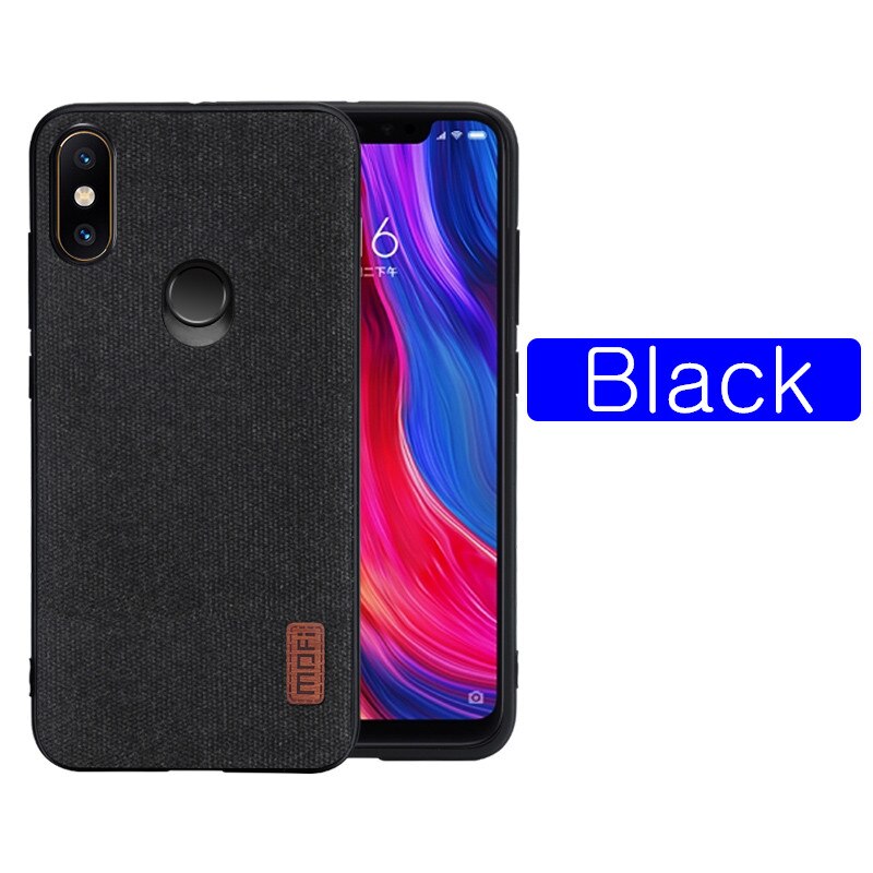 For Xiaomi mi8 case cover mi 8 Explorer Version back cover silicone fabric shockproof case coque capas MOFi mi8 SE case: for mi8 Explorer / black