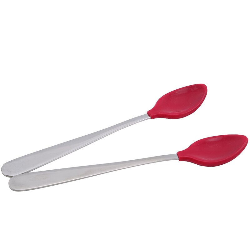 2 stuks/set kinder zachte milieuvriendelijke siliconen lepel serviesset baby lepel voedingsservies