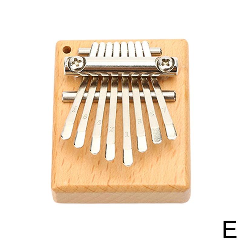 8 Key Mini Kalimba Thumb Piano Wood Exquisite Finger Thumb Piano Marimba Musical Instrument Accessory Year: square Beech