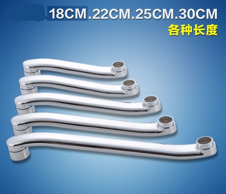 Stainless steel pipe s, 18/22/25 / 30cm kitchen faucet water outlet pipe