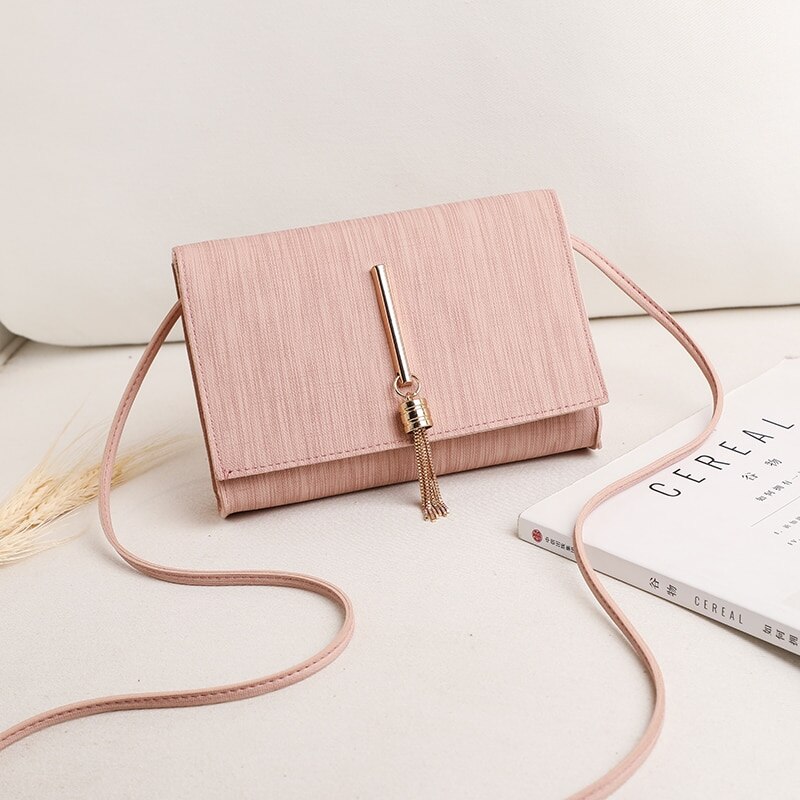Trend damer enfärgad liten fyrkantig väska koreansk personlighet metall måne och stjärna dekorerade cross-body handväskor: 5