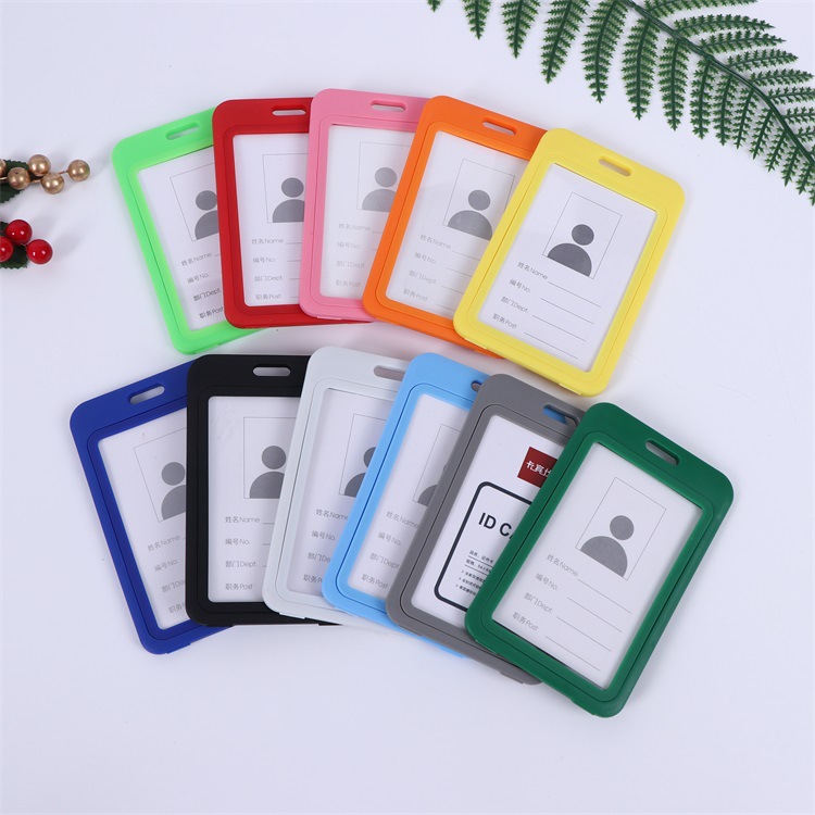 Goedkope Transparant Geloofsbrief Badge Houder Lanyard Voor Zakelijke Bijeenkomst Bezoek Hangen Pass Tag Id-kaart Candy Kleur Protector Case