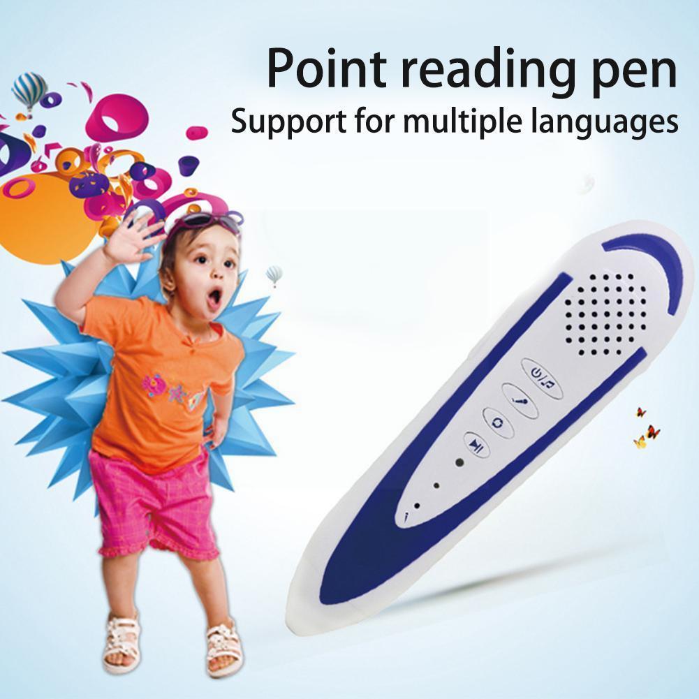 M9 Point Reading Pen Supports Multiple Languages Blue Reader Random Gold Pen Player Mp3 Quran D8i2