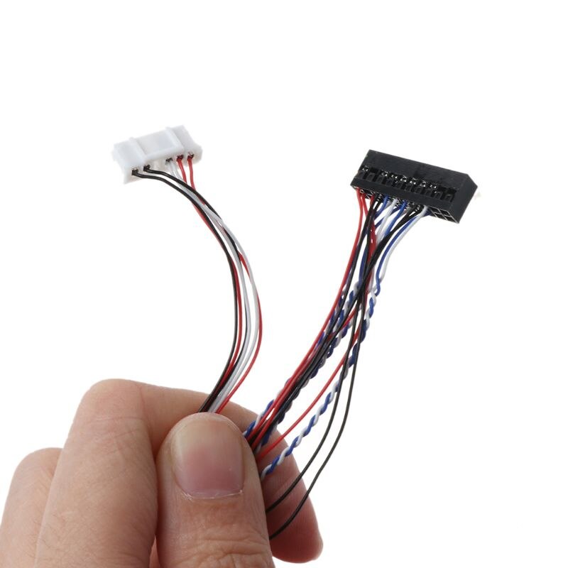 40- pin 6- biter lvds-kabel til 7/8/10.1/11.6/12.5/13.3/14/15.6 " lcd/ledet-panelskjermkabel