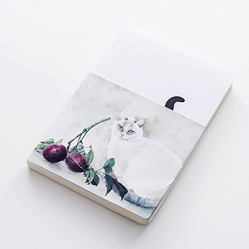 Cute Cat Notebook Paper Sketch Book Office School Supplies Blank Vintage Sketchbook Diary Drawing Painting 80 Sheet: fruit