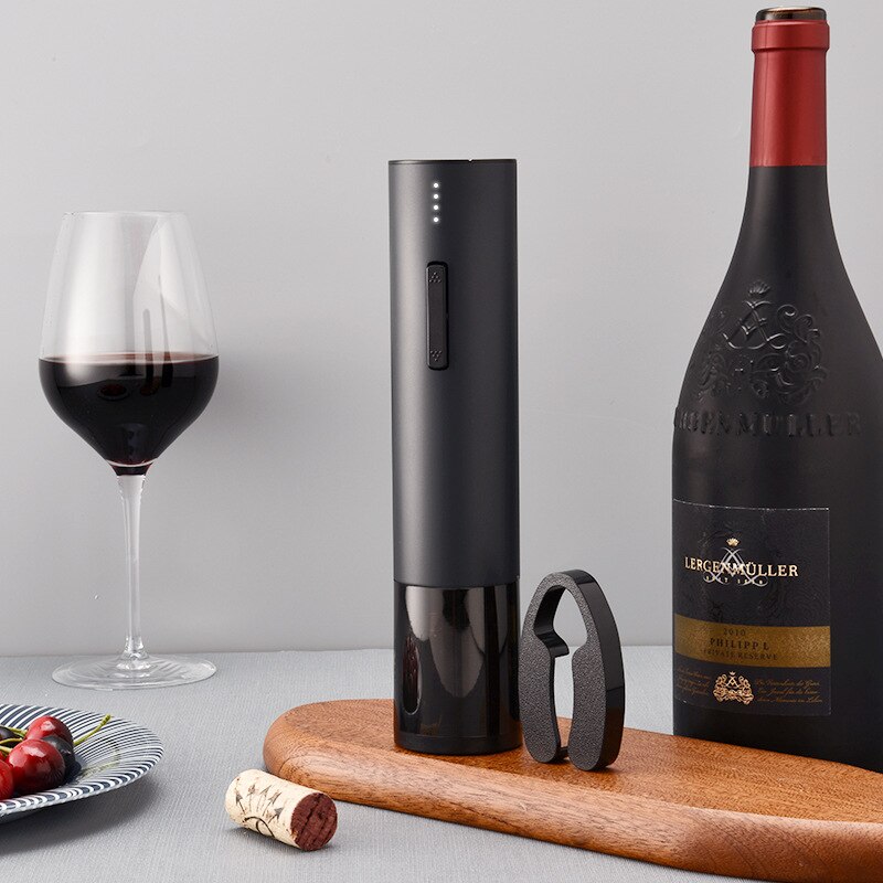 USB red wine electric bottle opener stainless steel rechargeable electric bottle opener one-key bottle opener convenient