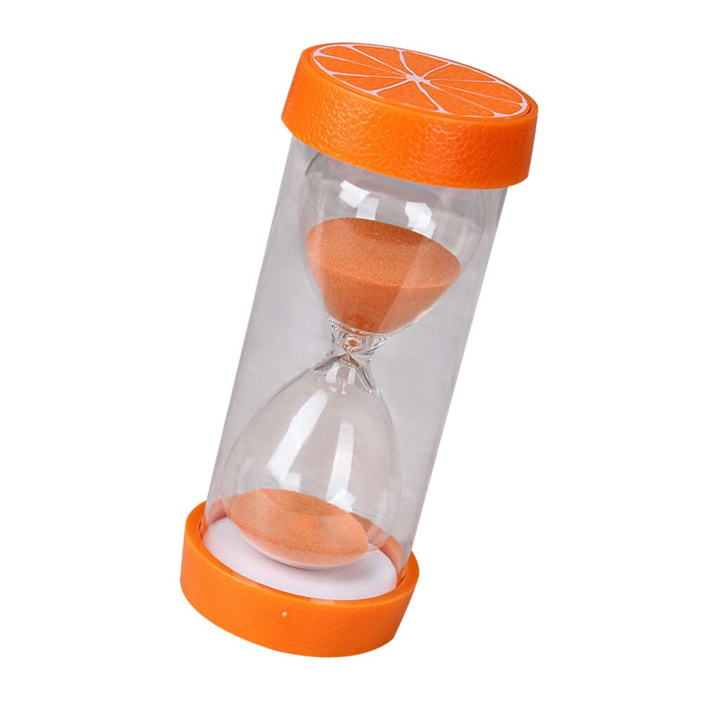 Fruit Zandloper Zand Glas Timer Ornament Decoratieve Zandloper Zand Klok Decor: Orange