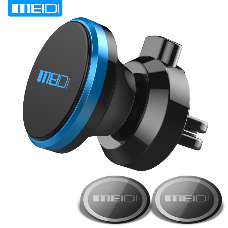 MEIDI-support voiture pour téléphone | Support d'air, support pour iPhone Xiaomi Samsung support de téléphone magnétique: blue