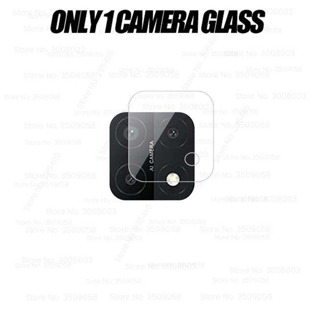 Realmi-funda de vidrio templado C21 para cámara RealmeC21, funda de teléfono con Airbag transparente, Relme C21 C 21, funda de silicona suave a prueba de golpes: only 1camera glass