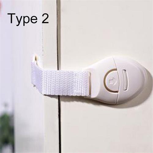 10Pcs Baby Veiligheidsslot Ladeblok Kast Wc Safty Sloten Kind Kids Veiligheid Zorg 4 Stijl Bandjes Sloten Baby bescherming: Type 2