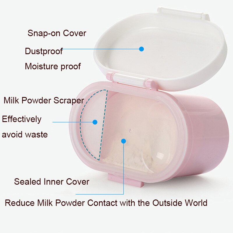 Boîte de stockage de lait en poudre pour bébé,distributeur de nourriture, conteneur, alimentation pour enfants, portable, PP,