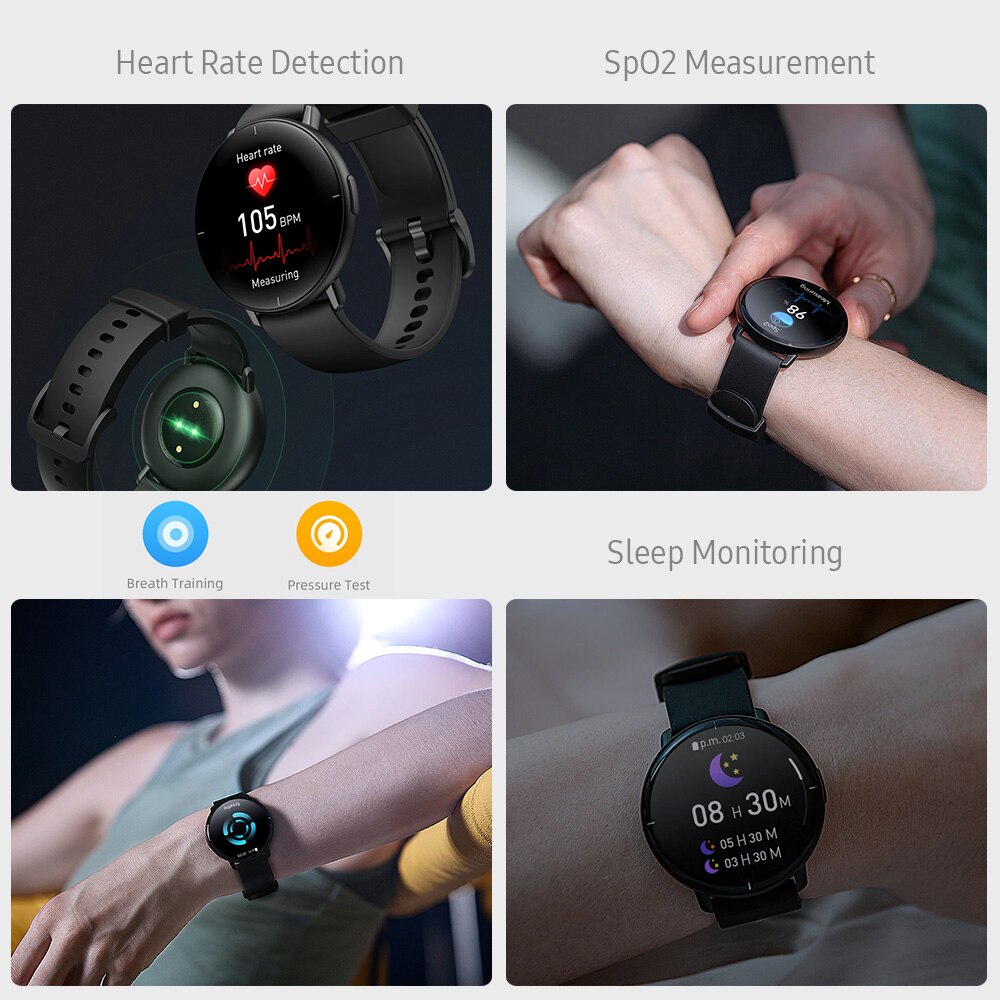 Zeblaze vibe 3 gps smartwatch pulsmåler multi sportstilstande liv vandtæt bluetooth smart ur til android ios telefon